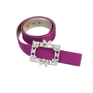 Roger Vivier Broche Vivier Satin Leather Belt