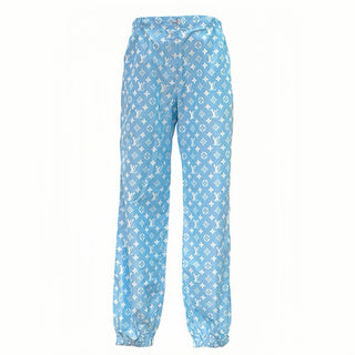 Louis Vuitton Blue Monogram Nylon Jogger Pants