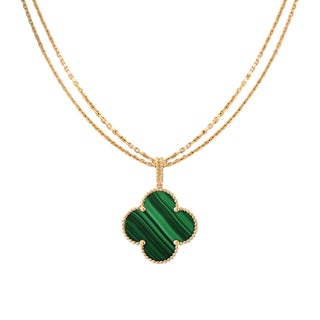 Van Cleef & Arpels 1 Motif Magic Alhambra Malachite Necklace
