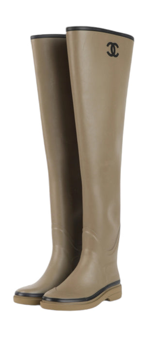 Chanel Wellington Boots