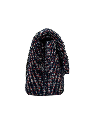 Chanel Blue Multicoloured 2.55 Reissue Tweed Quilted Double Flap Bag