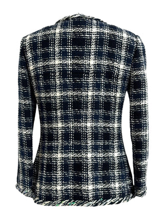 Chanel Riviera Navy Tweed Rope-Trim Jacket