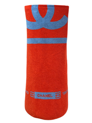 Chanel Iconic Two-Tone Red & Blue Towel