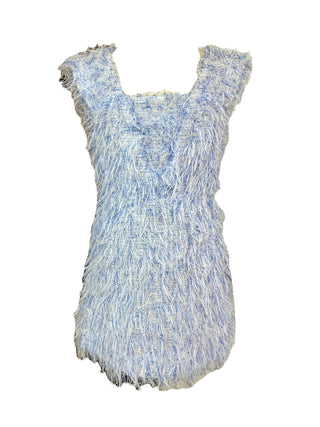 Chanel Metallic Feather Like Tweed Dress