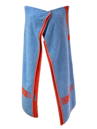 Chanel Iconic Two-Tone Red & Blue Towel