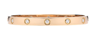 Cartier Classic 18K Yellow Gold 10 Diamonds Love Bracelet