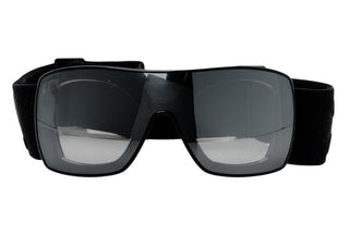 Chanel Black Acetate Technical Shield Ski Sunglasses