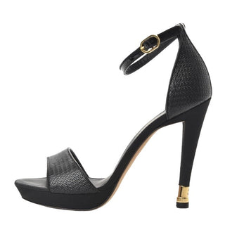 Chanel Patent Open Toe Ankle Strap Pumps