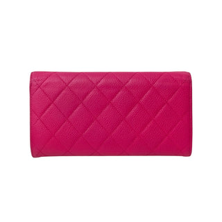 Chanel Long Classic Flap Wallet Pink
