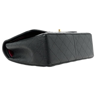 Chanel Black Caviar Jumbo Double Flap With Gold Hardware