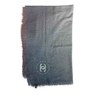 Chanel Gradient Blue Cashmere Scarf