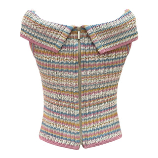 Chanel Cuba Runway Multicoloured Knit Top