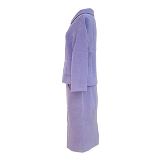 Chanel Lilac Bouclé Jacket and Skirt Set