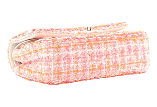 Chanel Multicoloured Tweed Braid Medium Sequin Double Flap Bag With GHW
