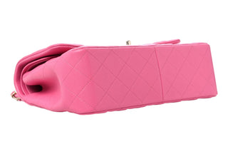Chanel Pink Caviar Quilted Jumbo Double Flap Bag With GHW
