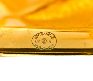 Chanel Gold Strauss Pearl Crystal Quilted Hinged Cuff Set Of 2