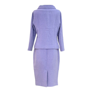 Chanel Lilac Bouclé Jacket and Skirt Set