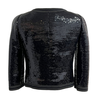 Chanel Black Sequin Embellished Evening Jacket