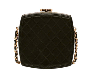 Chanel Black CC Makeup-Up Box Clutch With Chain Crossbody Bag
