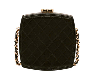 Chanel Black CC Makeup-Up Box Clutch With Chain Crossbody Bag