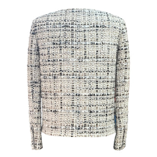 Chanel Beige Bouclé Tweed Jacket with CC Logo Buttons