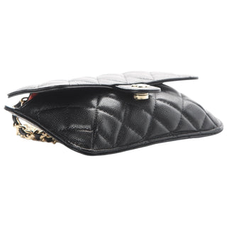 Chanel Black Caviar Fabric Multicolour Graffiti Foldable Tote