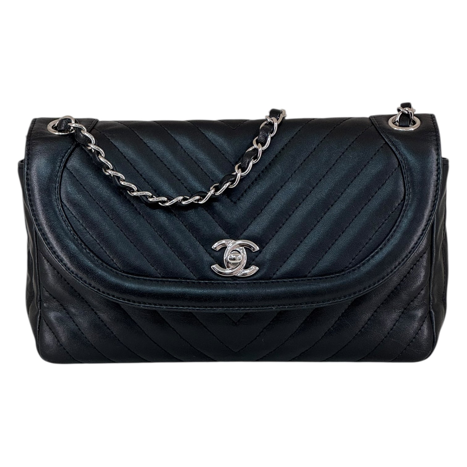 【ヴィンテージ】Rank:S☆Chanel Black Seasonal Series24 Flap Chanel Classic Flap Black Large