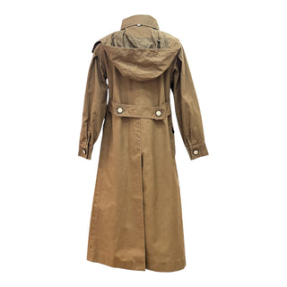 Chanel Brown Cotton Longline Trench Coat