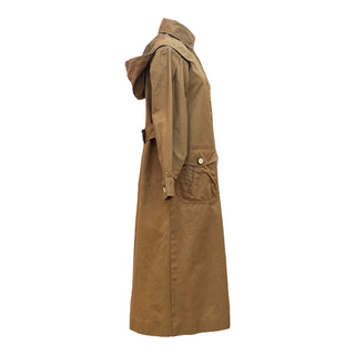 Chanel Brown Cotton Longline Trench Coat