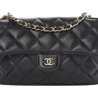 Chanel Black Caviar Fabric Multicolour Graffiti Foldable Tote