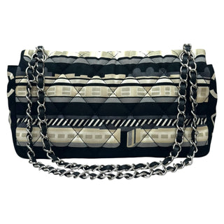 Chanel Canvas Multicoloured Le Train Medium Flap Bag