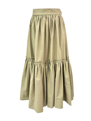 Christian Dior Beige Tiered Long Skirt