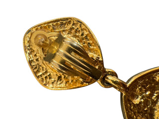 Chanel Vintage Baroque Pearl Drop Clip-On Earrings