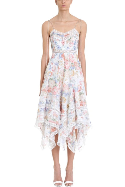 Zimmermann bowie pintuck scarf dress sale