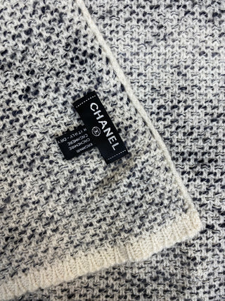 Chanel Grey Cashmere Scarf