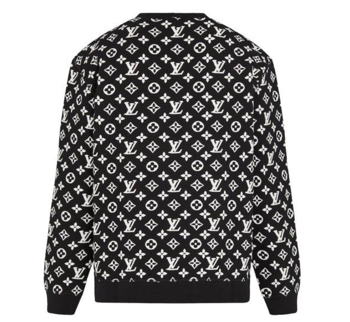 Louis Vuitton Purple And Beige Checkerboard Mens Sweater - Blinkenzo