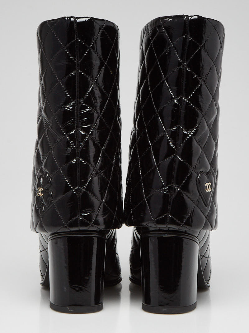 Chanel fold over on sale boots