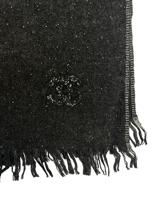 Chanel Black Scarf