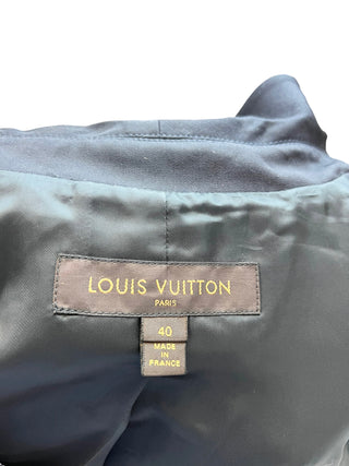 Louis Vuitton Dark Grey Wool Top With Sequin Detailed