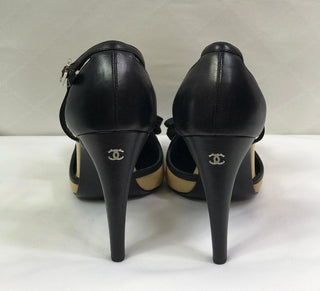 CHANEL Beige Bow Detail  Heels