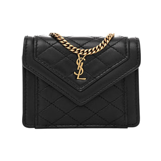 Yves Saint Laurent Black Quilted Micro Gaby Bag