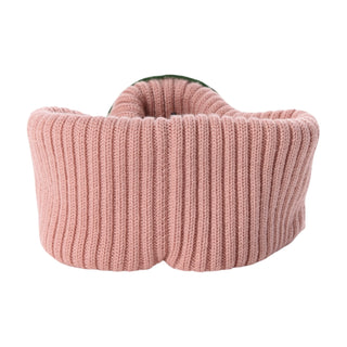 Gucci Pink Wool Interlocking GG Patch Visor Hat