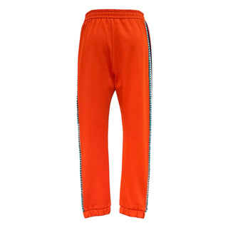 Gucci Orange Crystal Embellished Track Pants