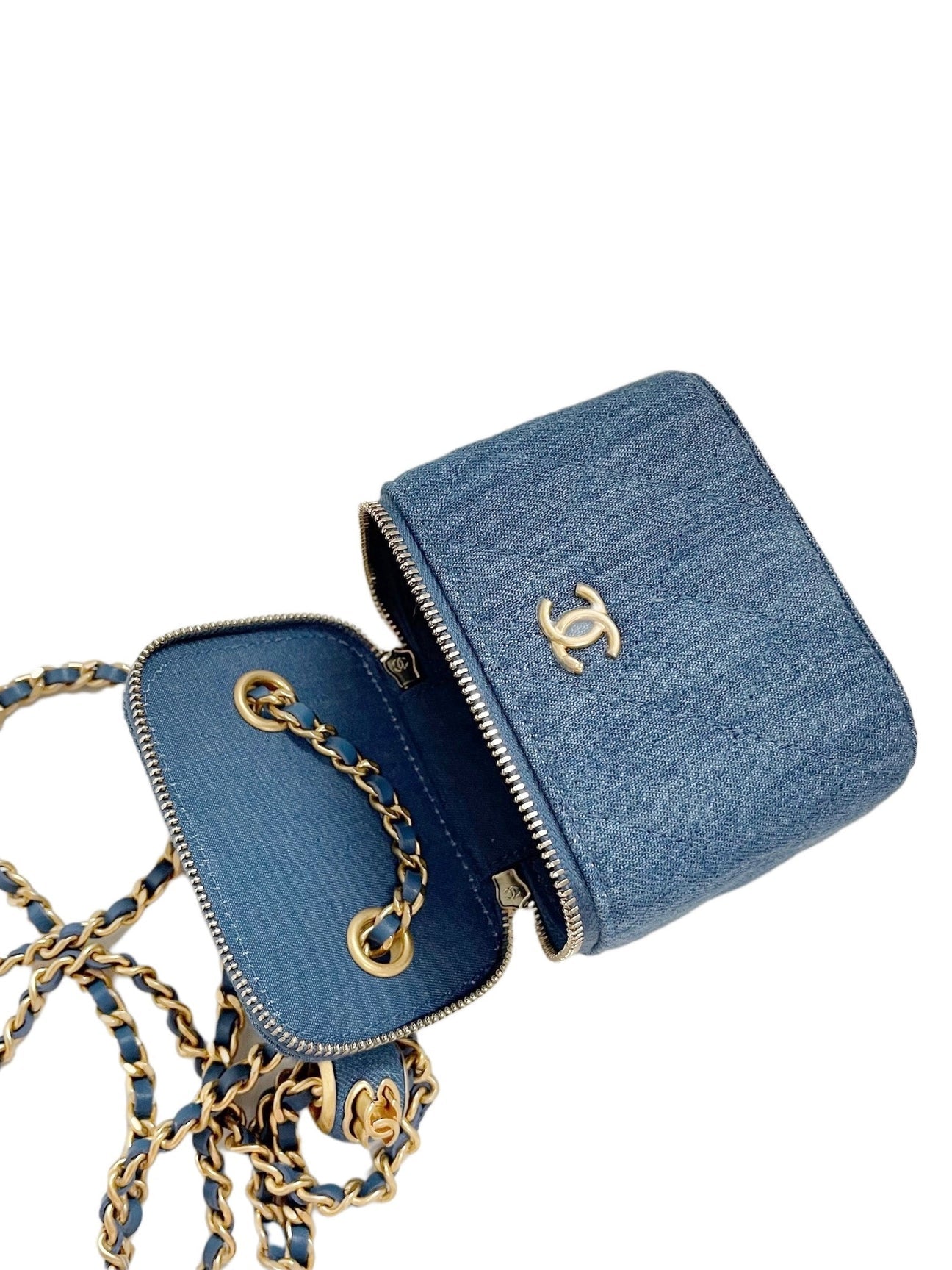 Chanel Denim Mini Vanity Bag – Bella Ling