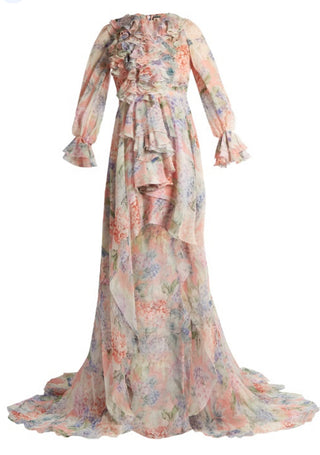 Gucci Cruise Collection 2017 Frill Floral Dress