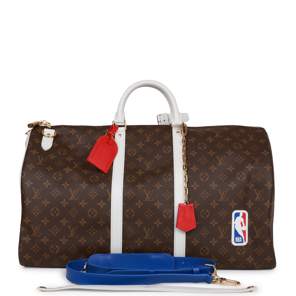 Louis Vuitton Virgil Abloh Monogram Coated Canvas LV x NBA Keepall 55 Bella Ling