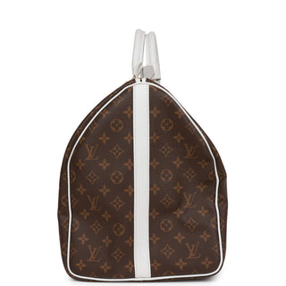 Louis Vuitton Virgil Abloh Monogram Coated Canvas LV x NBA Monogram Keepall 55