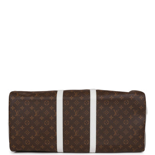 Louis Vuitton Virgil Abloh Monogram Coated Canvas LV x NBA Monogram Keepall 55