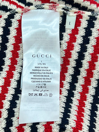 Gucci Bow Embellished Crochet Knit Dress