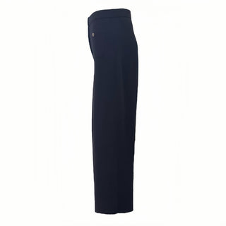 Chanel Black High Waist Wide Leg Knit Trousers